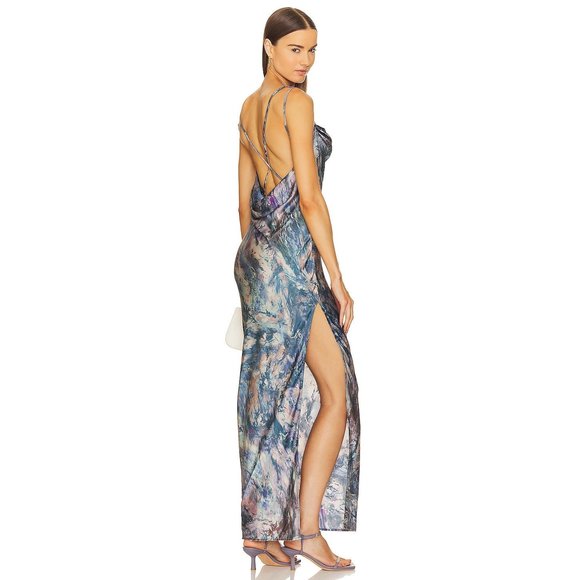 Michael Costello Dresses & Skirts - NWOT Michael Costello Braxton Dress in Oil Abstract Print Size Small